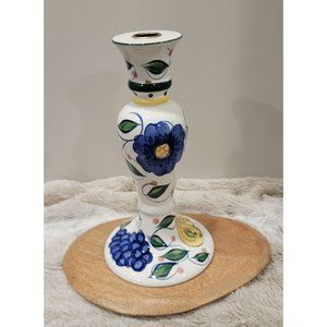 Ceramic Candle stick - Jay Ceramics - Tuscany Pattern - Fruit & Flowers